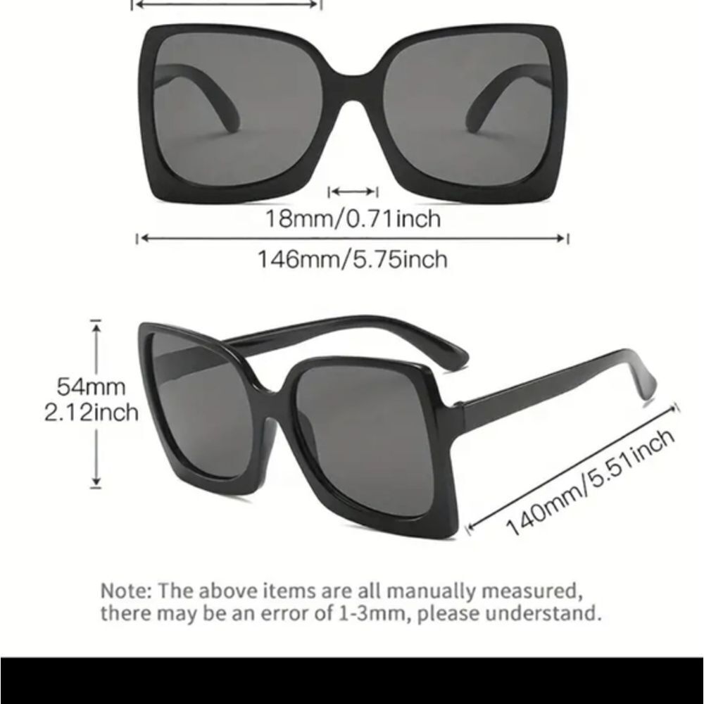 Oversized Sunglasses Women Champagne Color. Trendy Fashion Cool Fun. - Picture 2 of 2